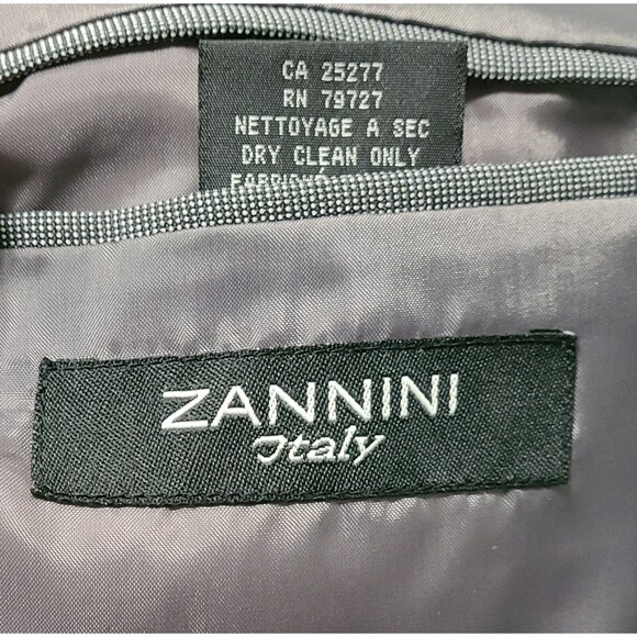 Zannini Italy Mens Single-Breasted 3-Button Blazer Jacket Gray Size 40 *RUNS BIG - Picture 6 of 8